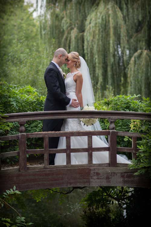 Italian Bride and groom in Regents Park