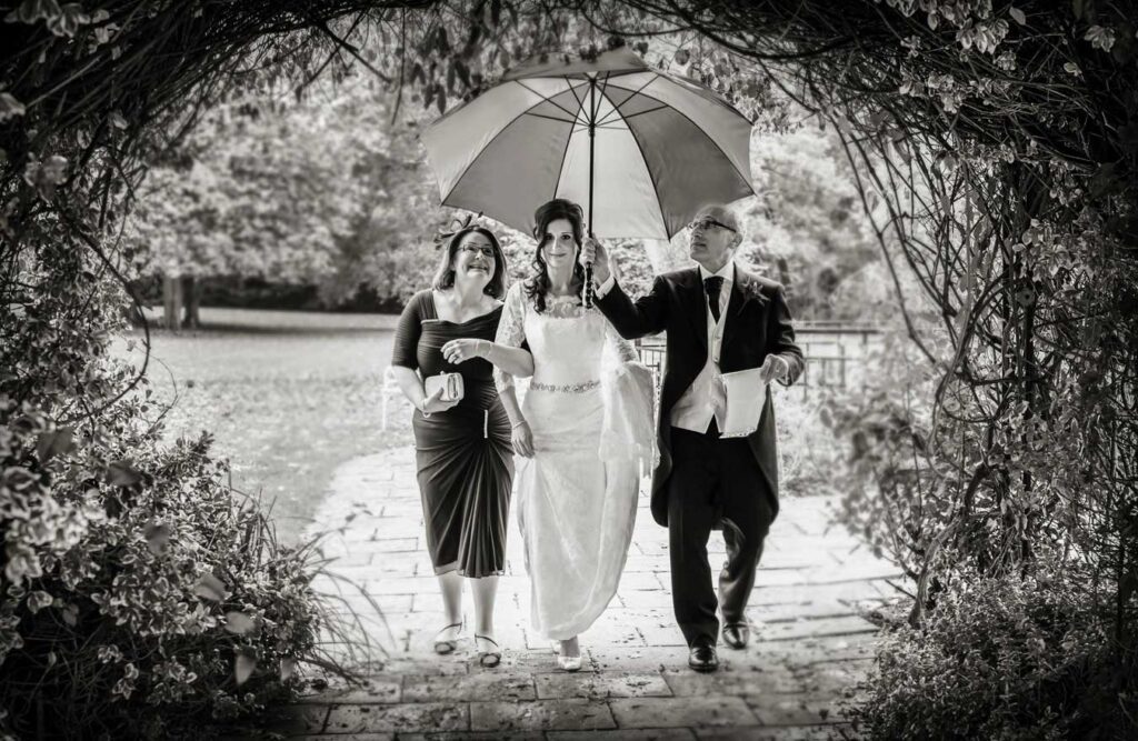 Sopwell House wedding in the rain 2