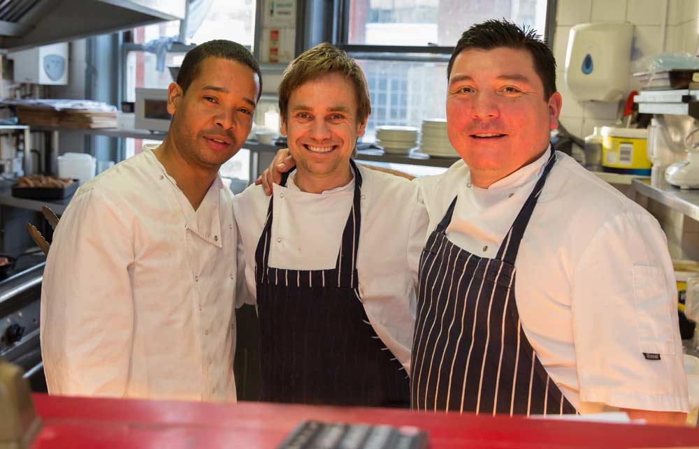smiling chefs at the Peasant