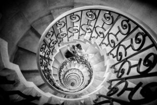 The Ned Hotel wedding photographers staircase image