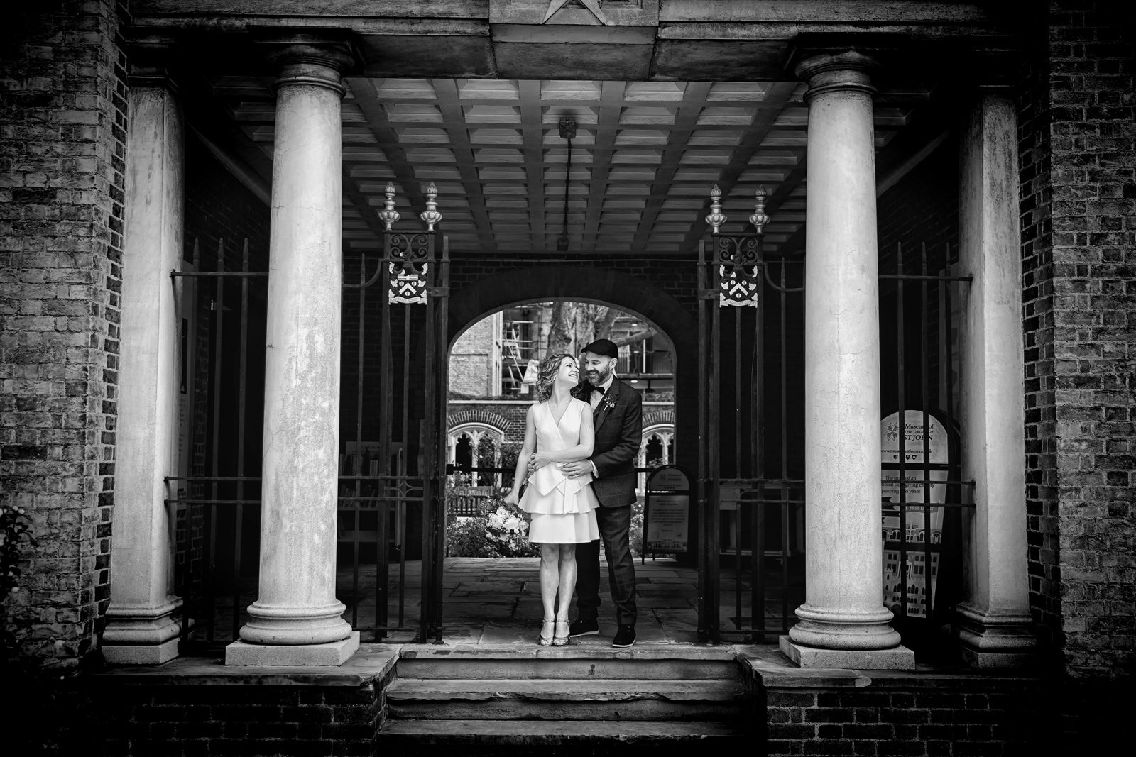 Bride and Groom St Johns Square Clerkenwell