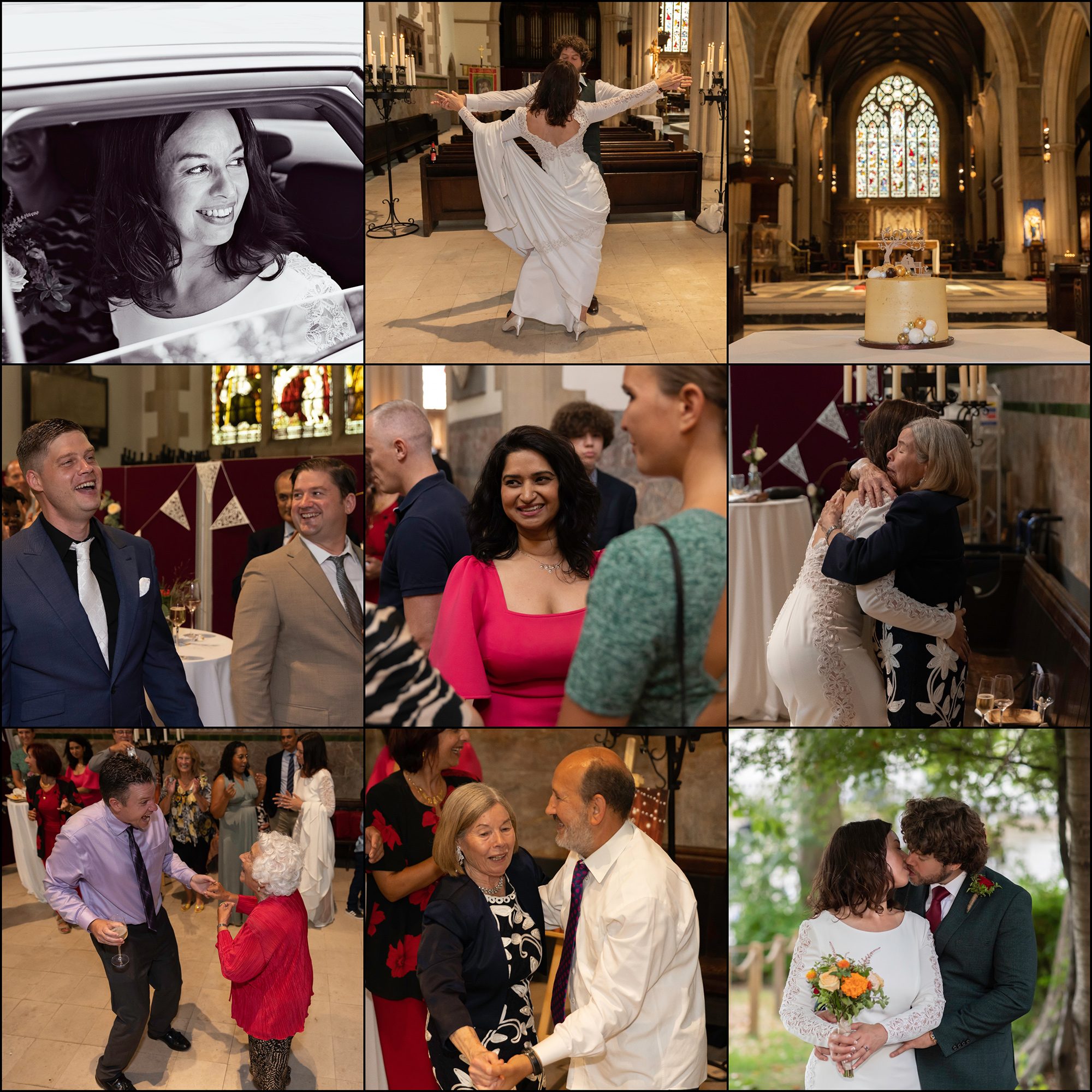 Paddington wedding reception photo collage