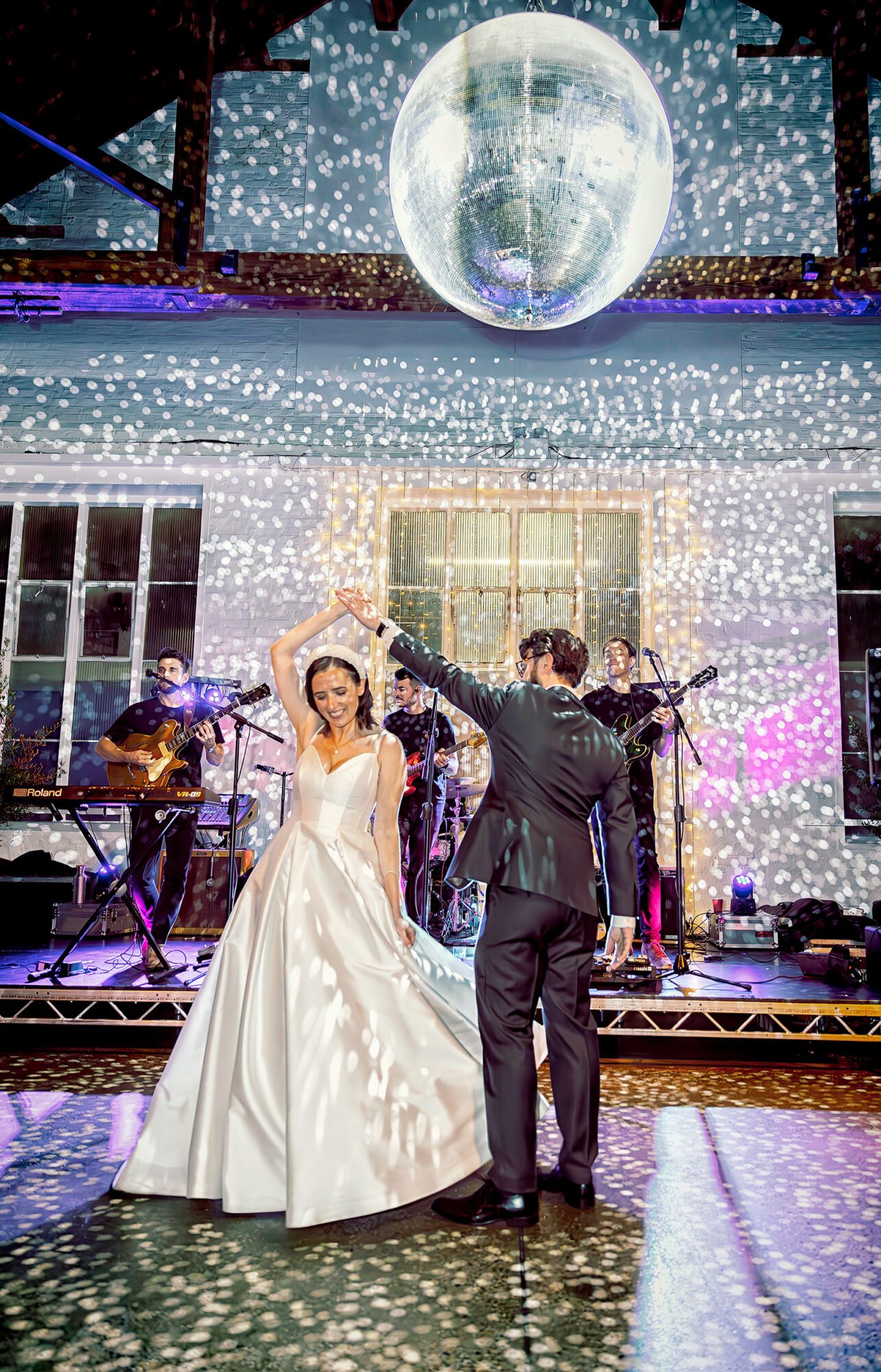 First dance image from Trinity Buoy Wharf wedding reception